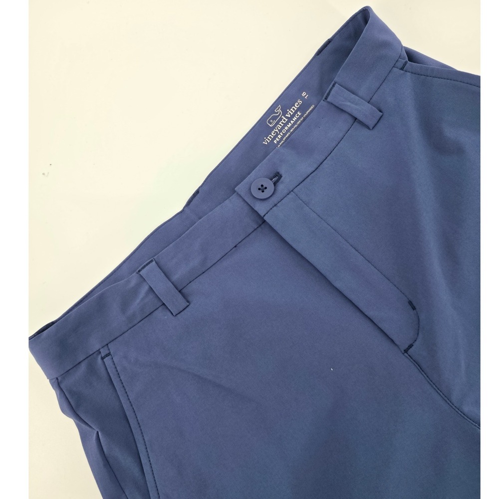 Vineyard Vines Performance Blue Shorts Mens Size 18 Adjustable Waist Stretch